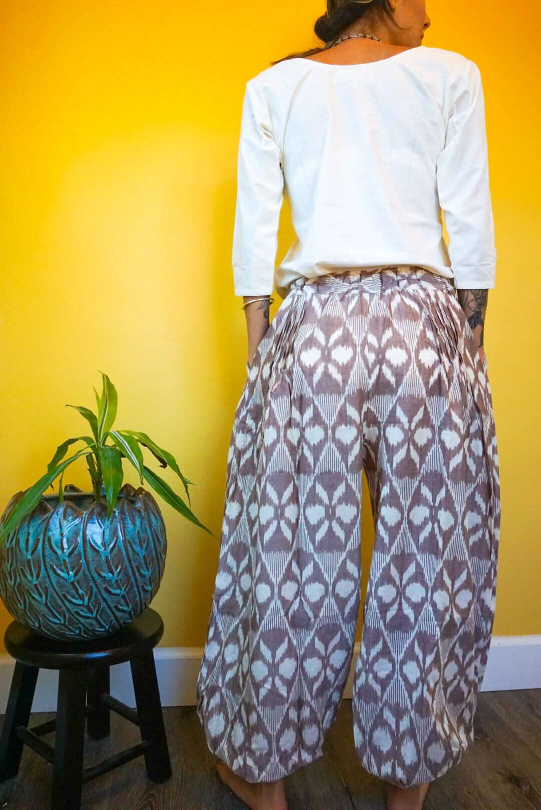 Tiger Lily Handloom Ikat Harem Pants