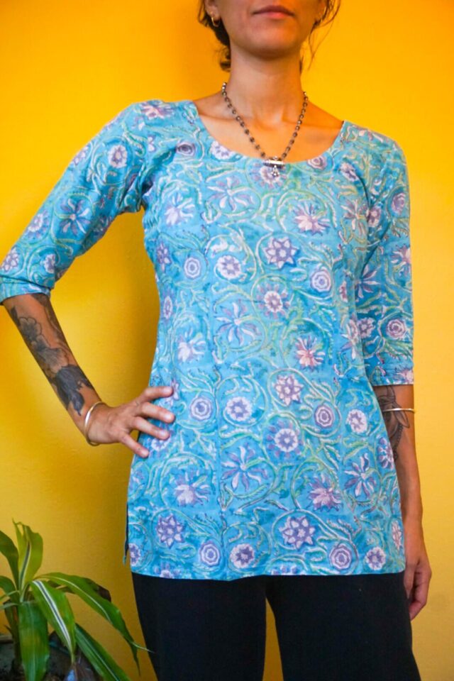 Bloom Blockprint Kurti