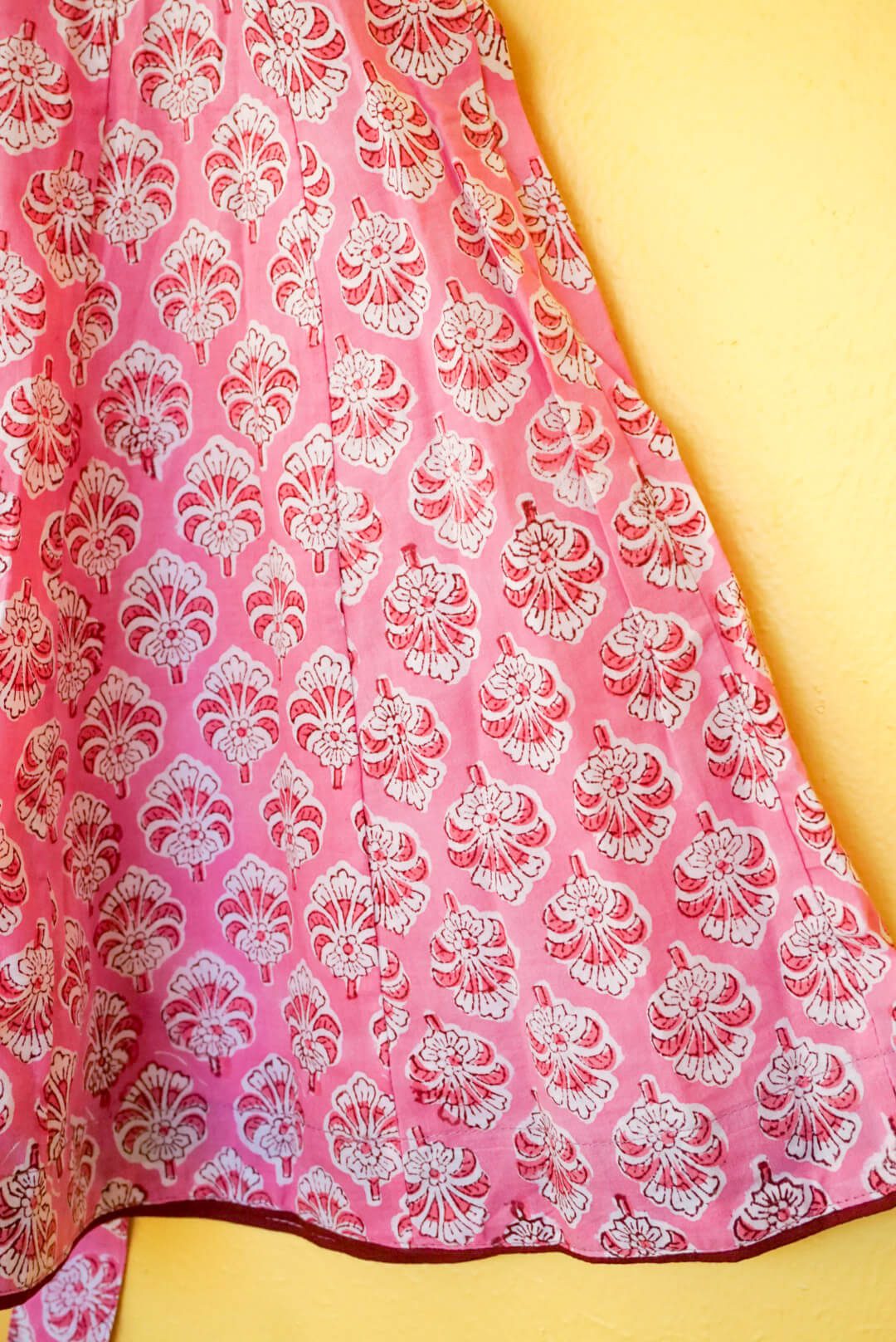 Cherry Blossom Blockprint Manjari Dress